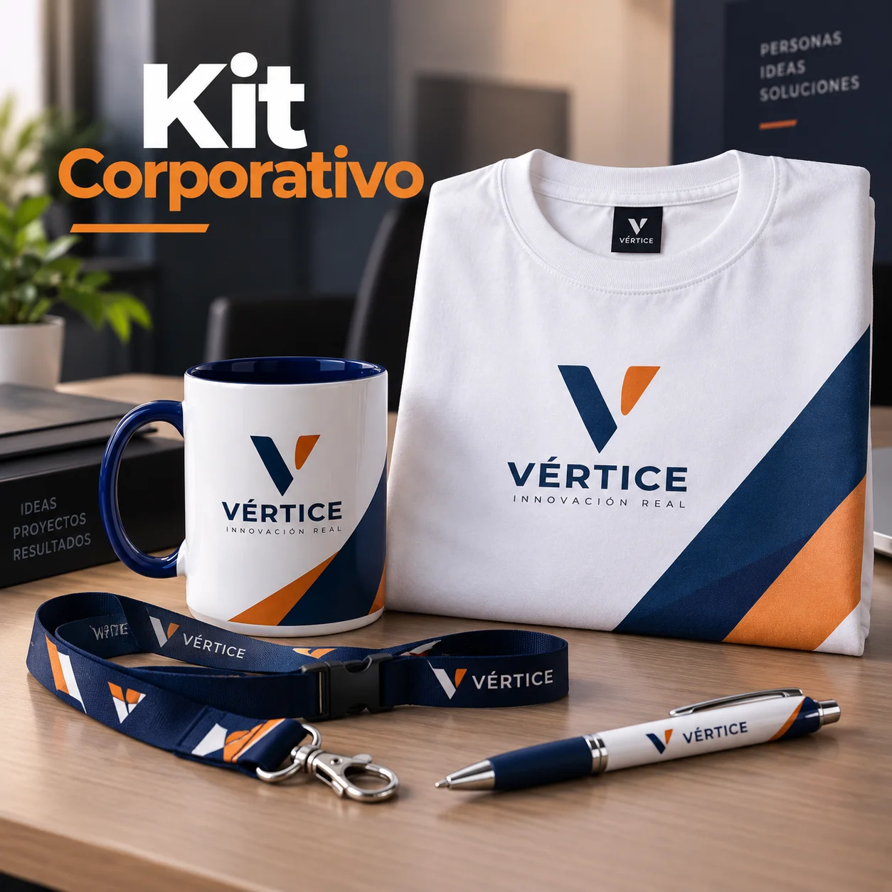 Kit corporativo personalizado para empresas