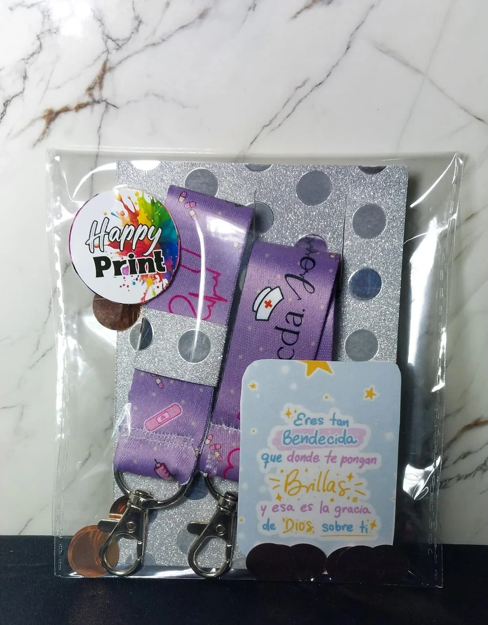 Llaveros personalizados Happy Print